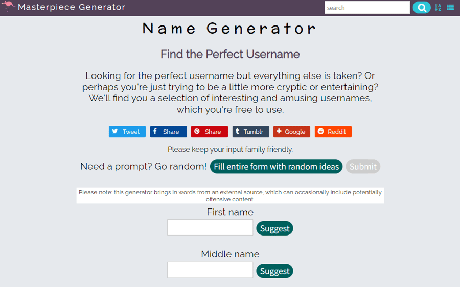 masterpiece generator